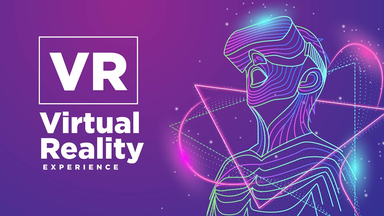 Illustrator Tutorials | Virtual Reality VR Glasses Background, Landing Page Design