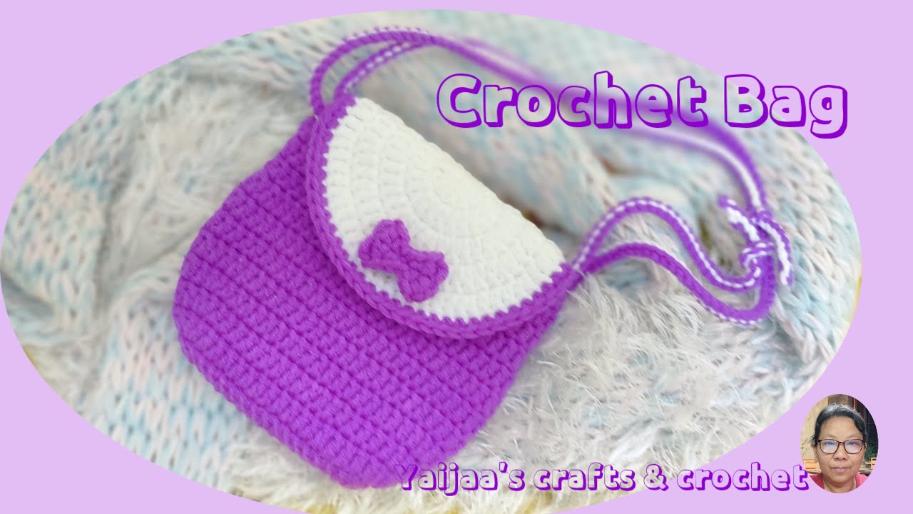 ถักโครเชต์กระเป๋าสะพายใบเล็กด้วยลายถักแสนง่าย | crochet small adorable hand bag