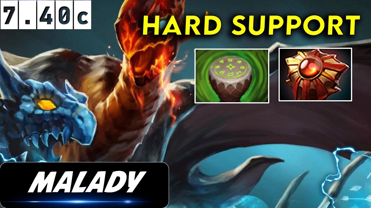 Malady Jakiro Hard Support - Dota 2 Patch 7.40c Pro Gameplay