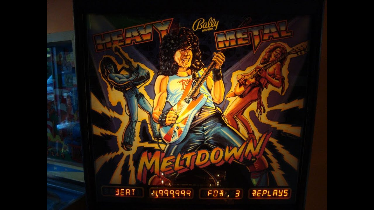 Пинбольный автомат Heavy Metal Meltdown — Madness 1986! Классика Bally