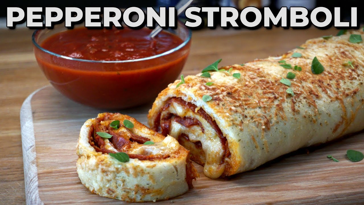 Homemade Pepperoni Stromboli