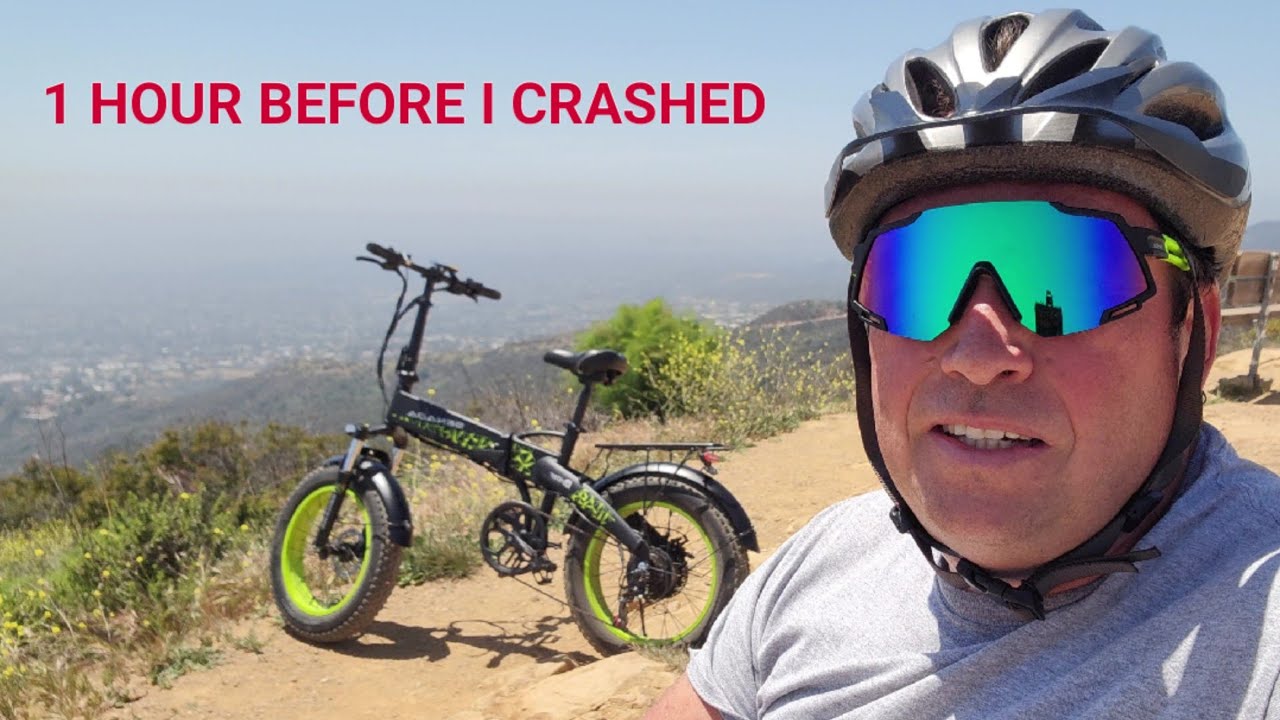 I crashed!! Riding Off Road on Senada Drifter Folding Electric Bike