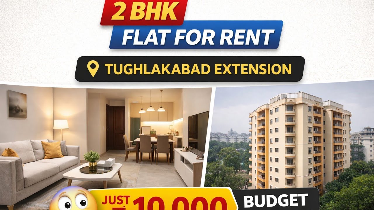 2 BHK Flat for Rent in Tughlakabad Extension | Only ₹10,000 | Delhi Rental
