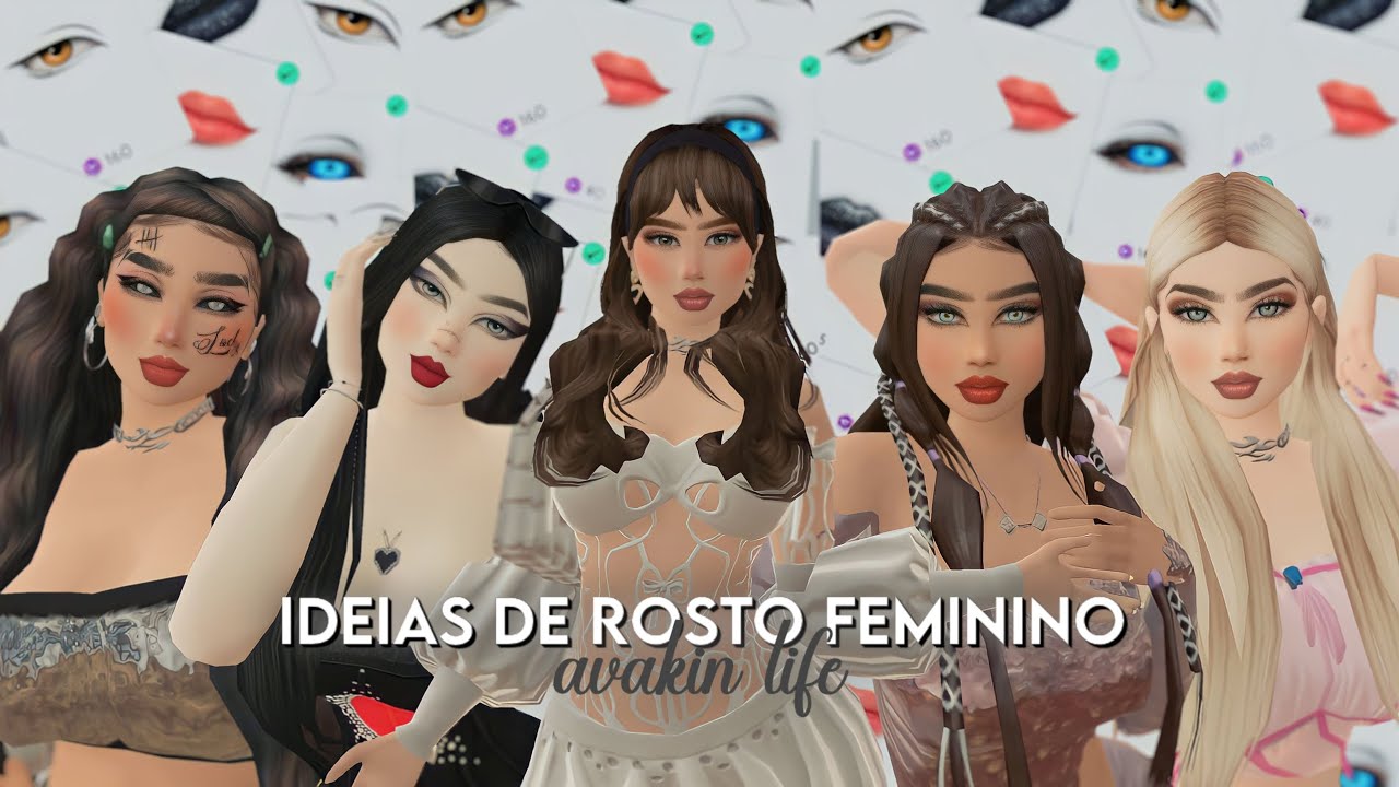 4 IDEIAS DE ROSTOS FEMININOS - AVAKIN LIFE 🤭