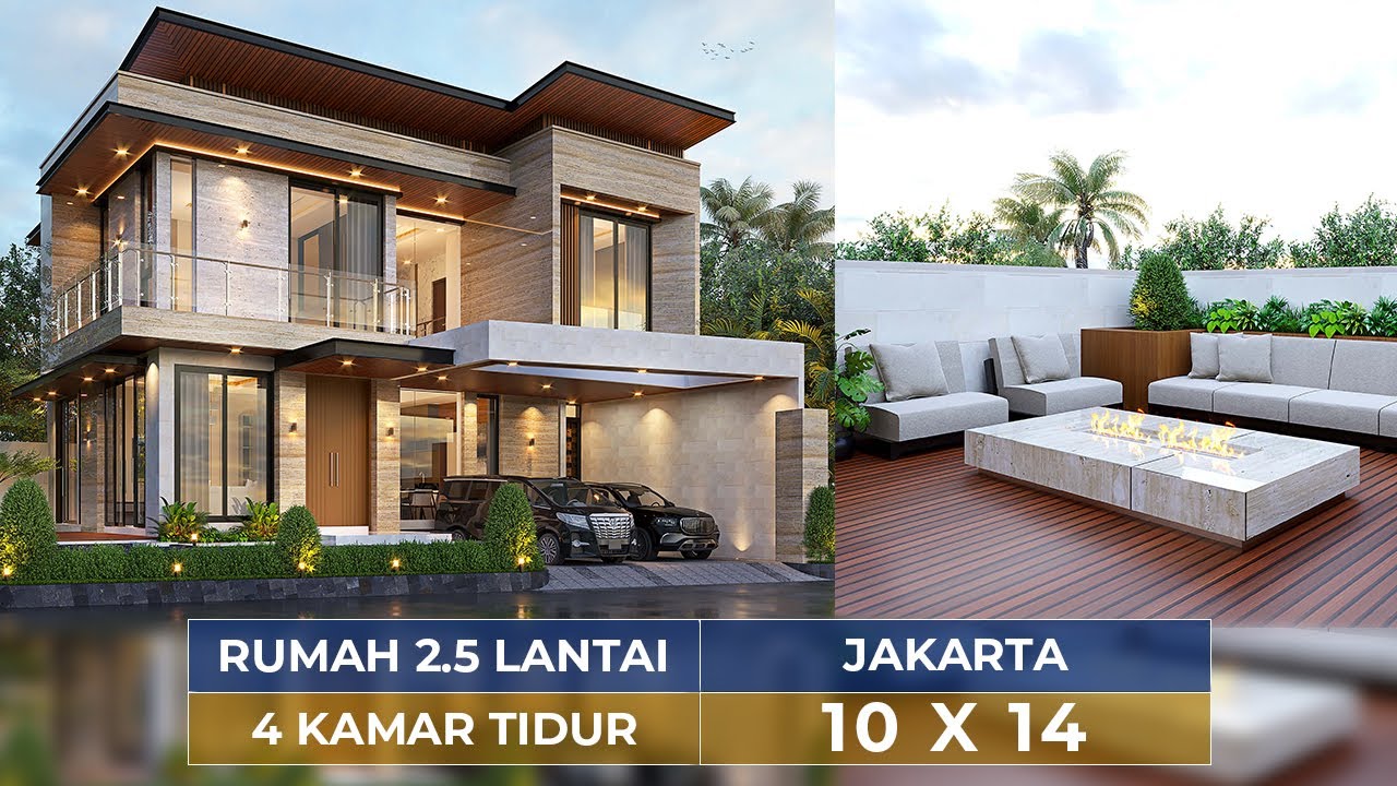 DESAIN RUMAH HOOK MODERN DI JAKARTA! KELIATAN MEWAH BANGET WALAU LAHANNYA KECIL - JASA DESAIN RUMAH