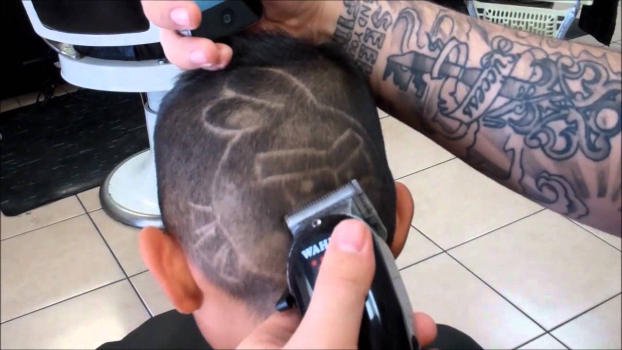 Angry birds designs with a fohawk by Danny da barber