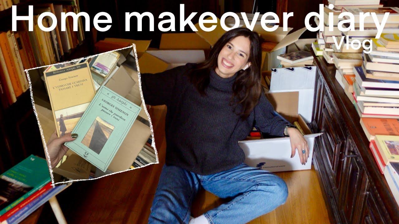 DECLUTTERING LIBRERIA IN CORSO | Home makeover home diary vlog 🪴