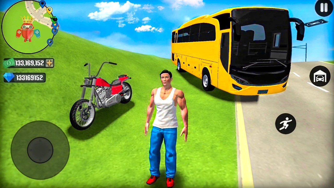 Transport Bus & Motorbike Driving in Open World Game - Go to Town 6 - Android Gameplay