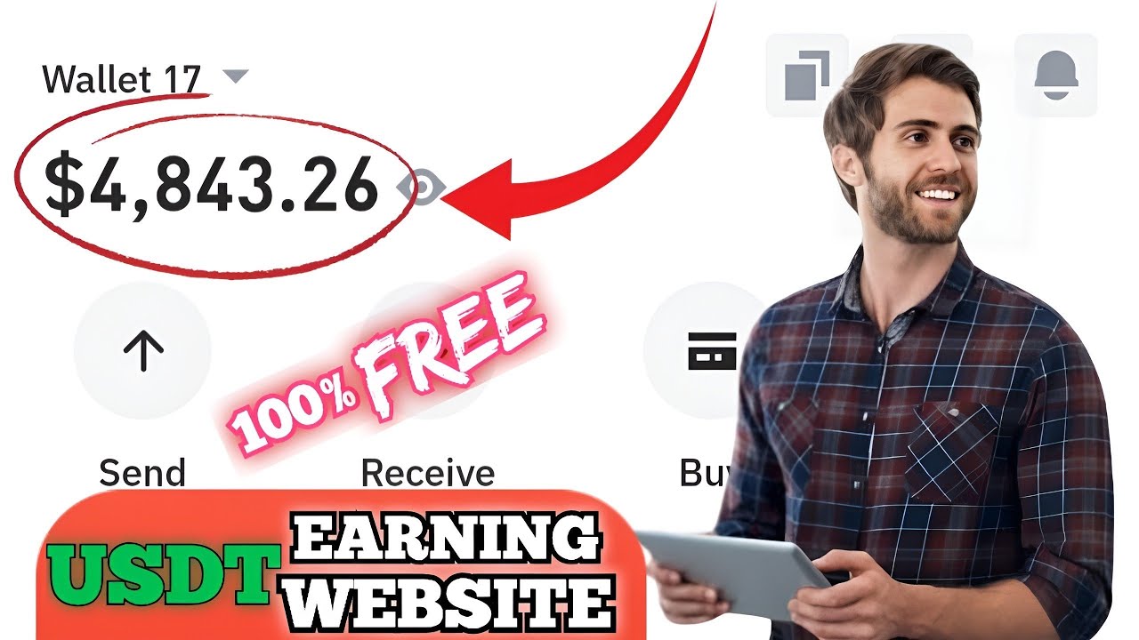 No gas fee : How to earn unlimited USDT into your wallet (no investment)