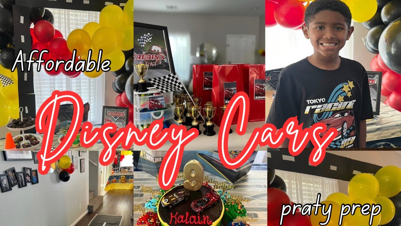🏎️DISNEY CARS BIRTHDAY PREP+DECORATE  | DIY BIRTHDAY DECOR | BIRTHDAY IDEAS