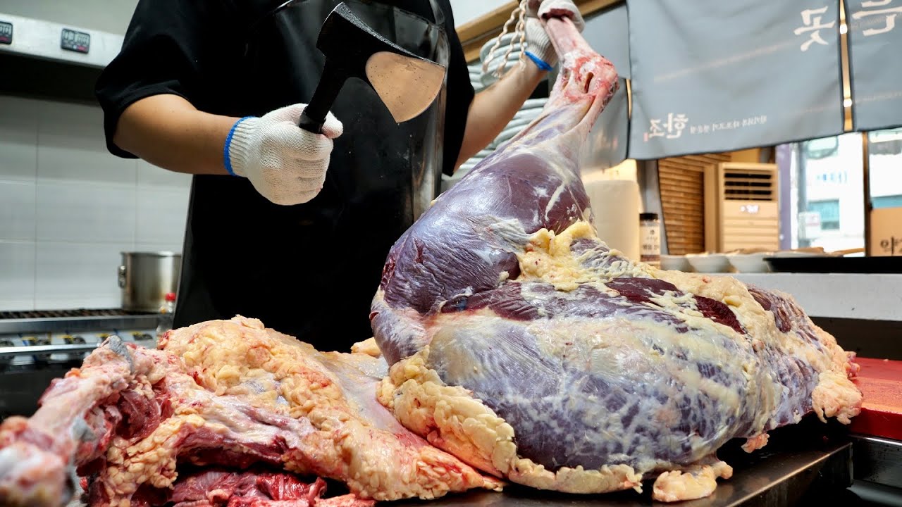 난생 처음보는? 국내 유일한 역대급 타조요리! 돼지고기, 소고기 고기에 미친 사람들이 요리하는 고기맛집 Best 3 - korean street food