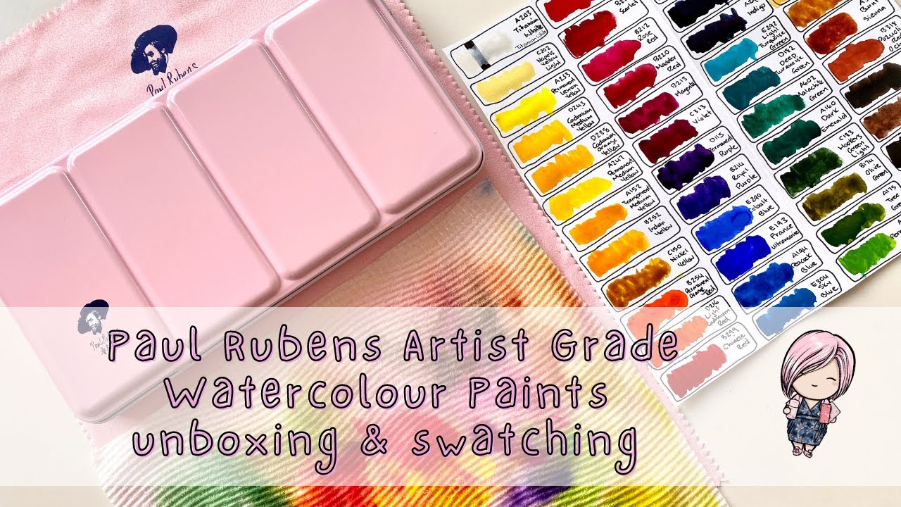 Paul Rubens Watercolour 48 - Unboxing and Swatching