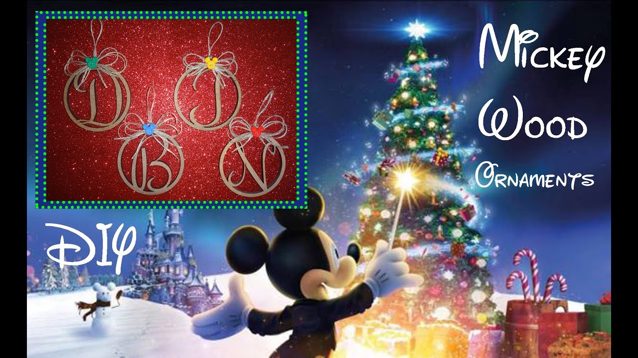 Mickey Wood Ornaments