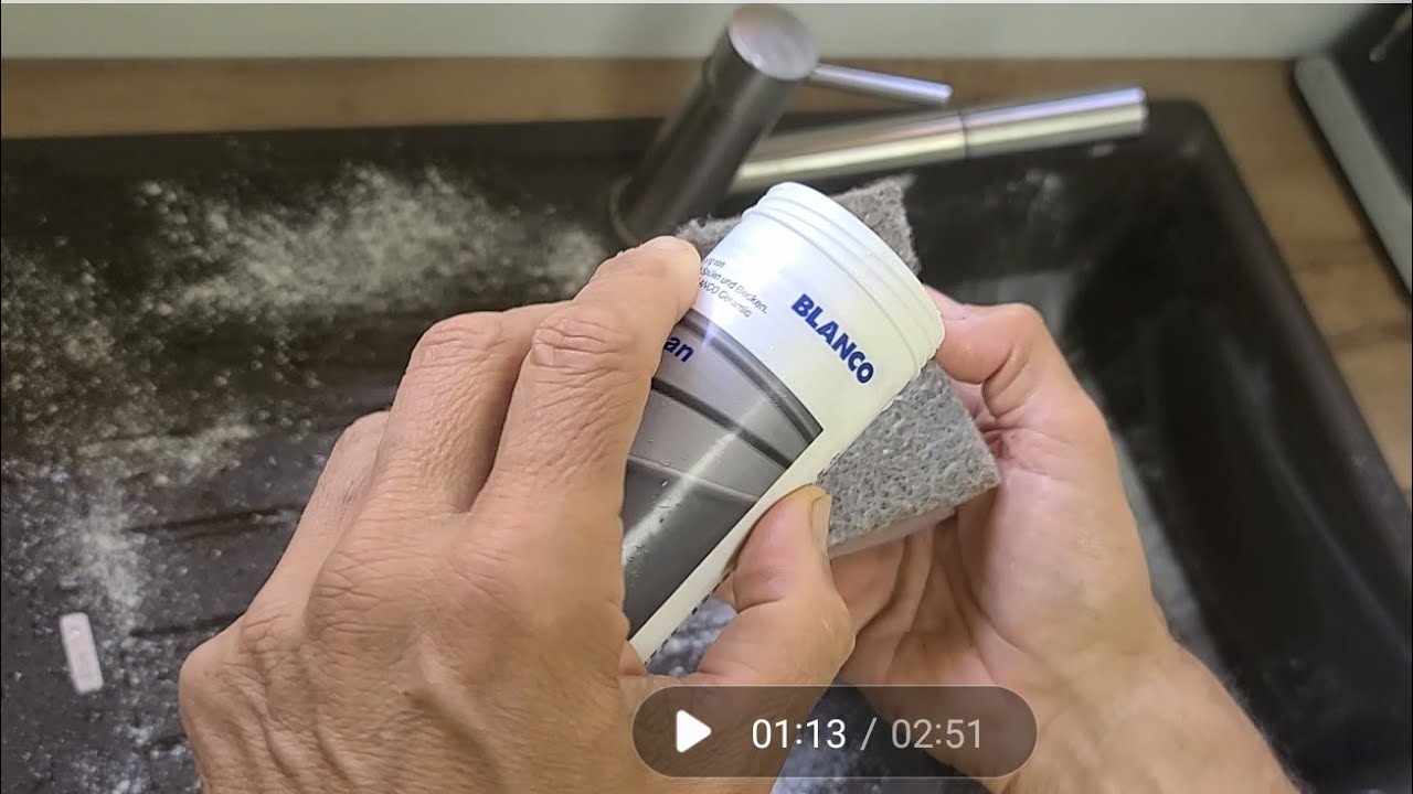 BLANCO Spüle reinigen mit DeepClean Tiefenreinigung Silgranit
