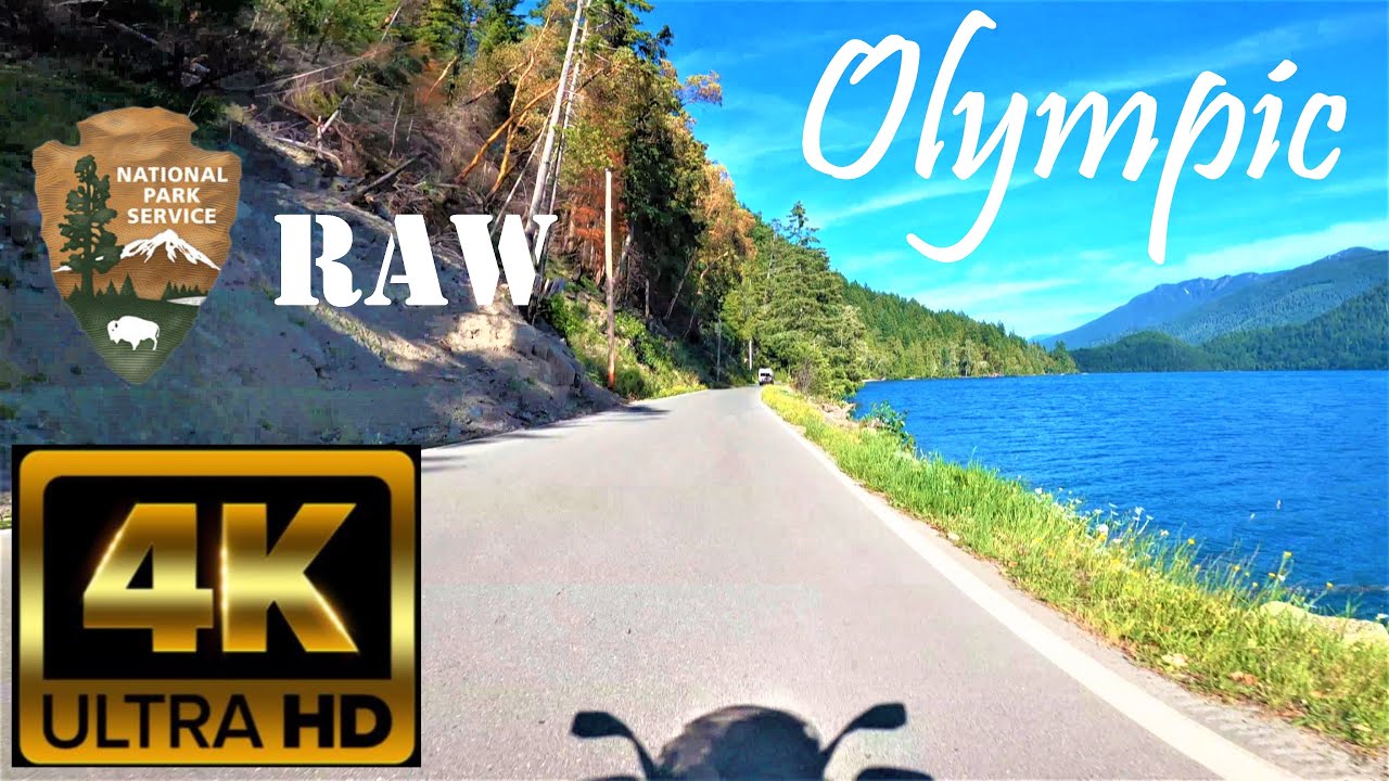 Riding Olympic National Park.  Relaxing POV 4K motorcycle ride (NO music).