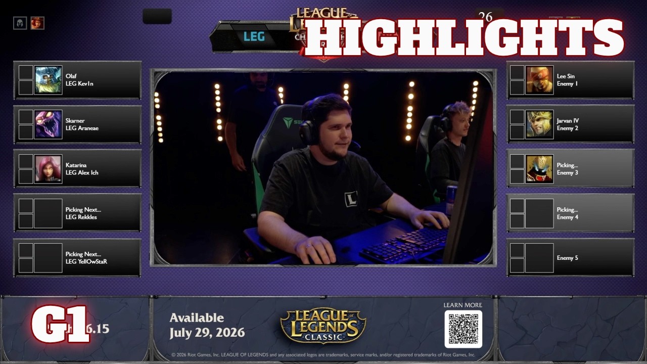Legacy vs Dynasty - Game 1 Highlights (ft. Alex Ich, Forg1ven, Froggen) | EU LCS Classic Show Match