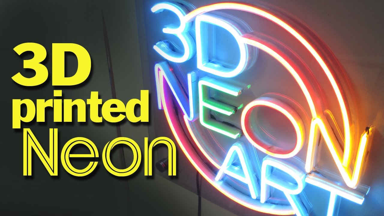 How to Design, Print and Wire a 3D Printed Neon Sign