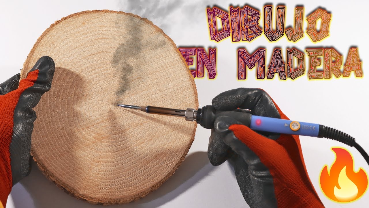 HAGO UN DIBUJO QUEMANDO EN MADERA ¿FUNCIONARÁ? | Pirograbado