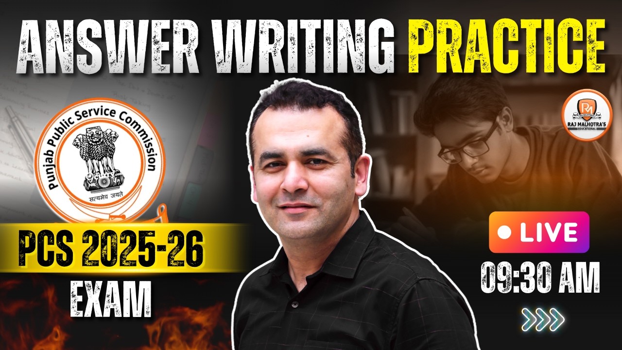PCS Mains 2025-26 | Answer Writing Practice | By - Raj Sir