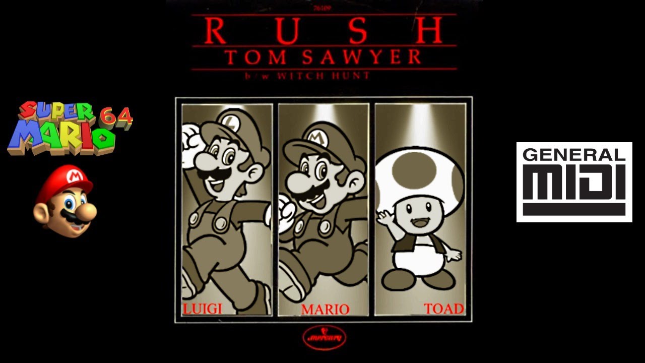 Rush - Tom Sawyer w/ Super Mario 64 Soundfont ♫