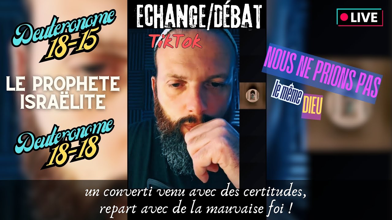 &eacute;change d&eacute;bat juif / musulman - un converti venu avec des certitudes, repare avec de la mauvaise foi