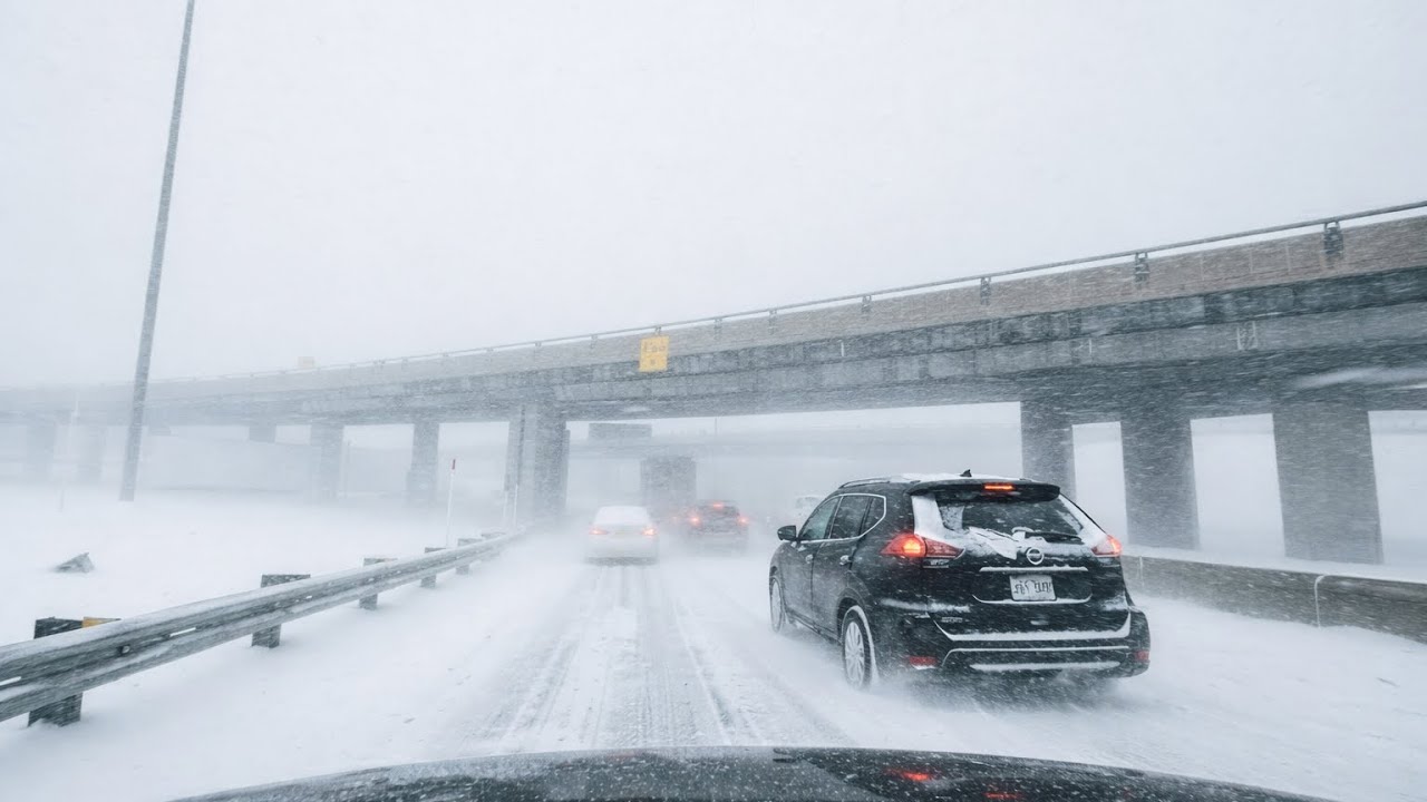 Heavy Snowfall in Montreal, Canada ❄️ | 4K Winter Snow Drive