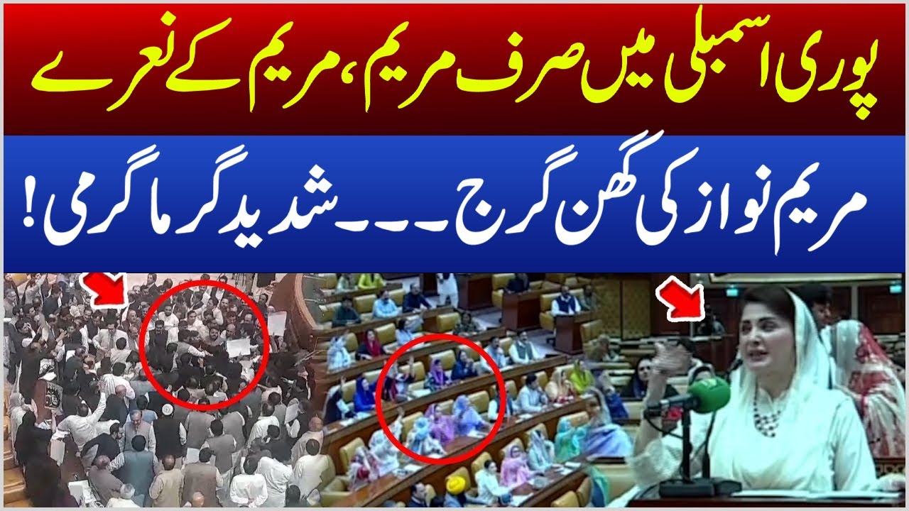 Maryam Nawaz Fiery Speech in Punjab Assembly After Budget | Maryam, Maryam' Chants Must Watch|RNN TV