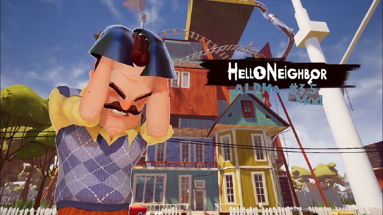 Hello Neighbor Alpha 3.5 mod gameplay (mod by fredl1x)