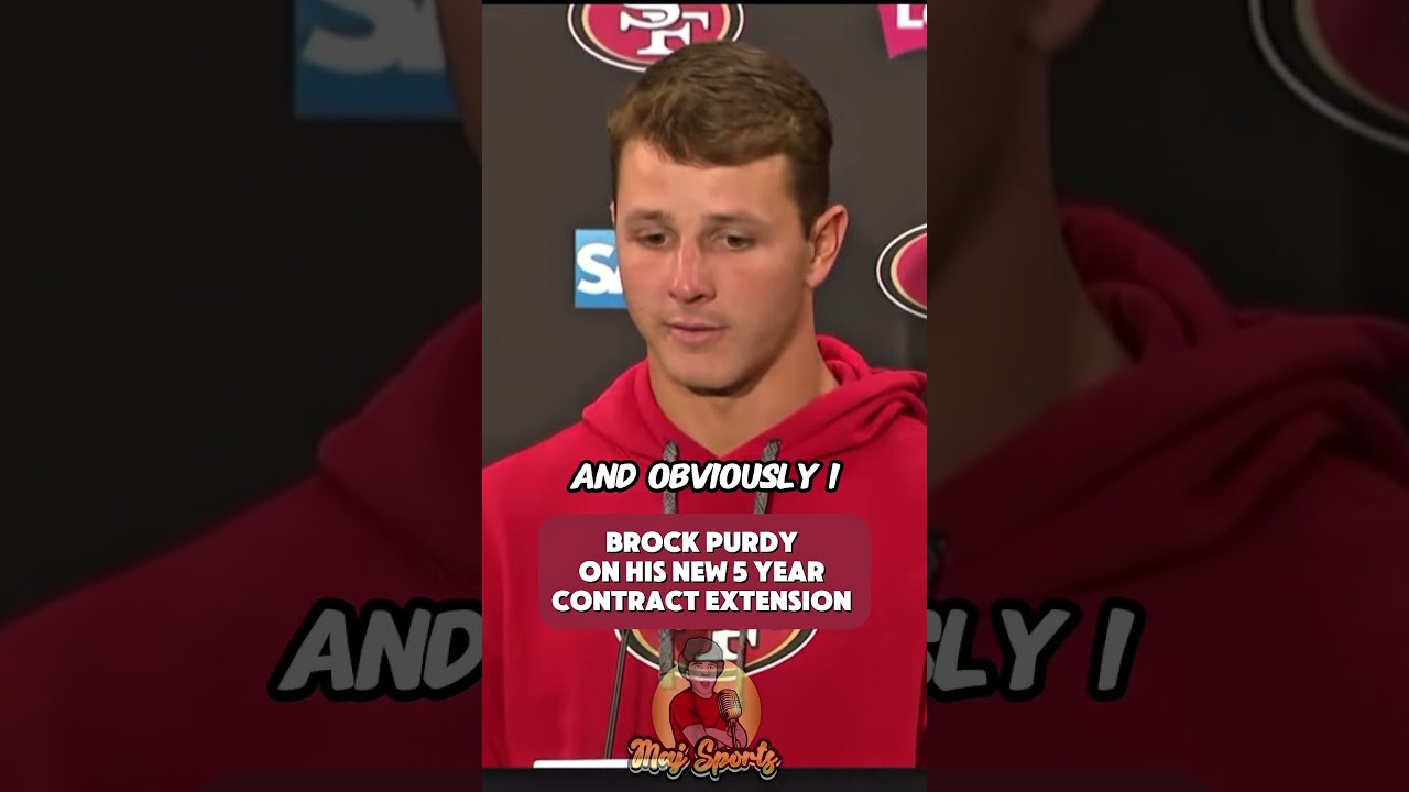 Brock Purdy On His New 5 Year Contract Extension #49ers #nfl