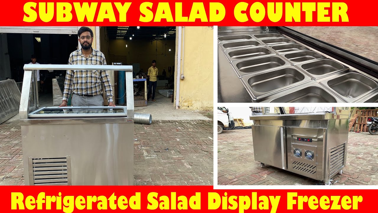 Subway Salad Counter - Salad Display Freezer Subway Type