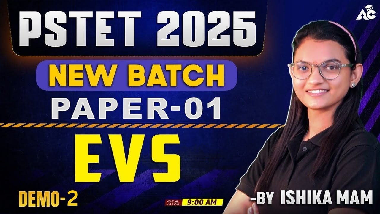 Pstet Exam Preparation 2025 New Batch Paper 1 Evs Demo Class-2 By Ishika Mam