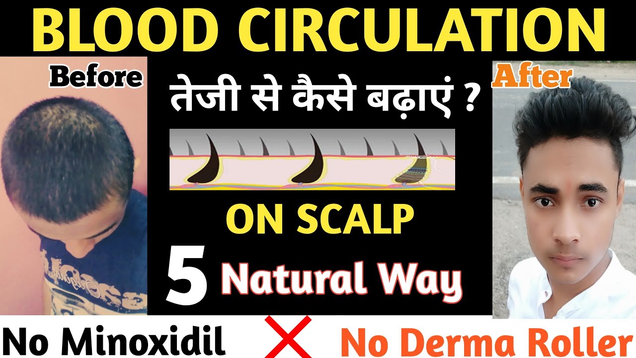 How to Increase Blood Circulation on Scalp For Hair Growth | Hair Regrowth by Blood Circulation