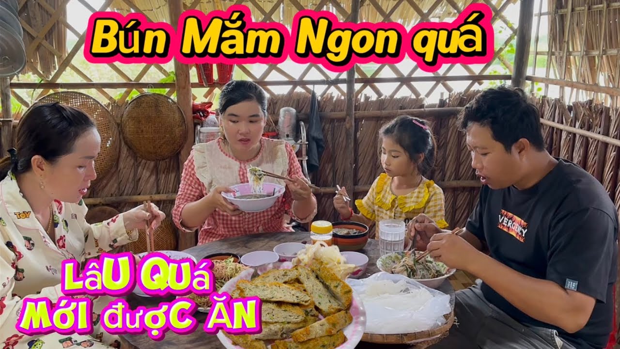 Sáng Sớm 2 Vợ Chồng Đi Chợ Bắt Tôm Về Thả Và Cùng Chị Hàng Xóm Nấu Nồi Bún Mắm Quá Chất Lượng