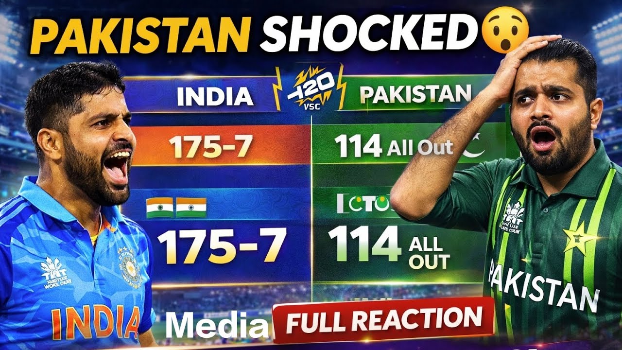 Pakistan Fans & Media Reaction After Loss 😱💔 | India Won by 61 Runs 🇮🇳🔥Pakistan Shocked😱| IND vs PAK
