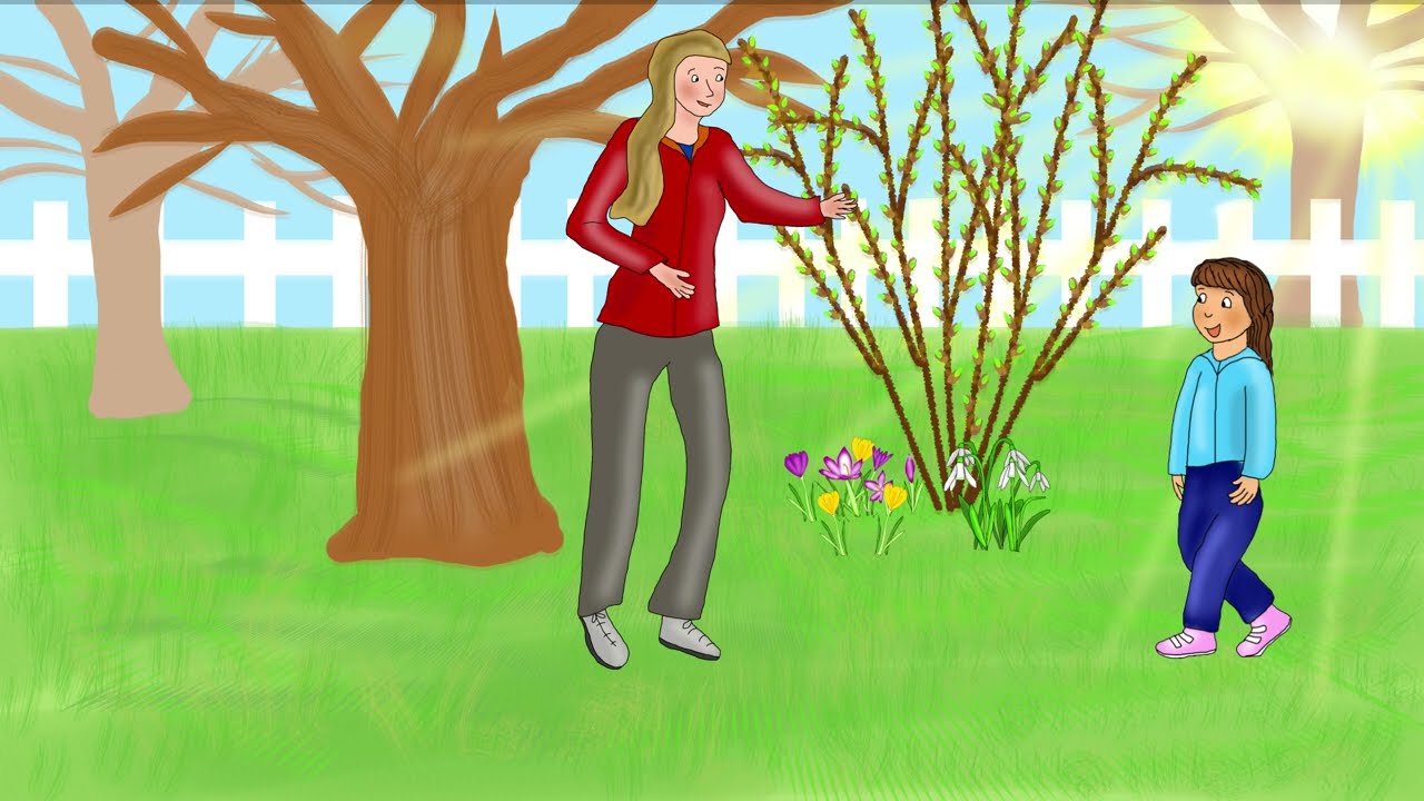 Hannah entdeckt den Frühling #kurzgeschichte #geschichtenfürkinder #geschichte