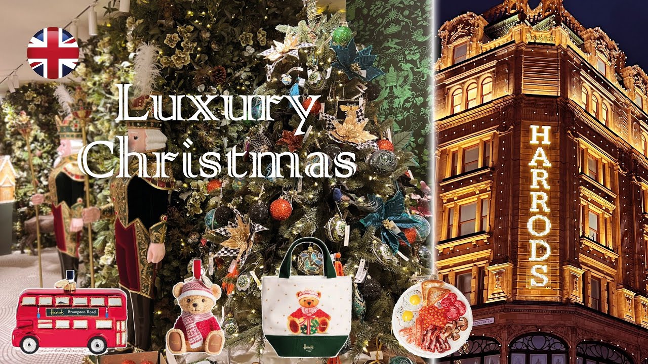 ハロッズ クリスマス 2025｜究極のラグジュアリー🎄フードホール、インテリア、限定ギフト購入品紹介 (Harrods Haul)