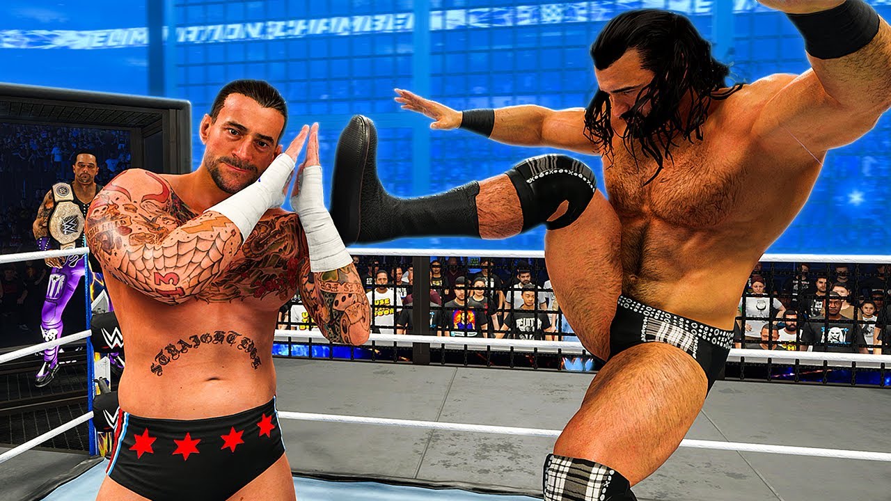 I Put CM Punk in a WWE Title Elimination Chamber!