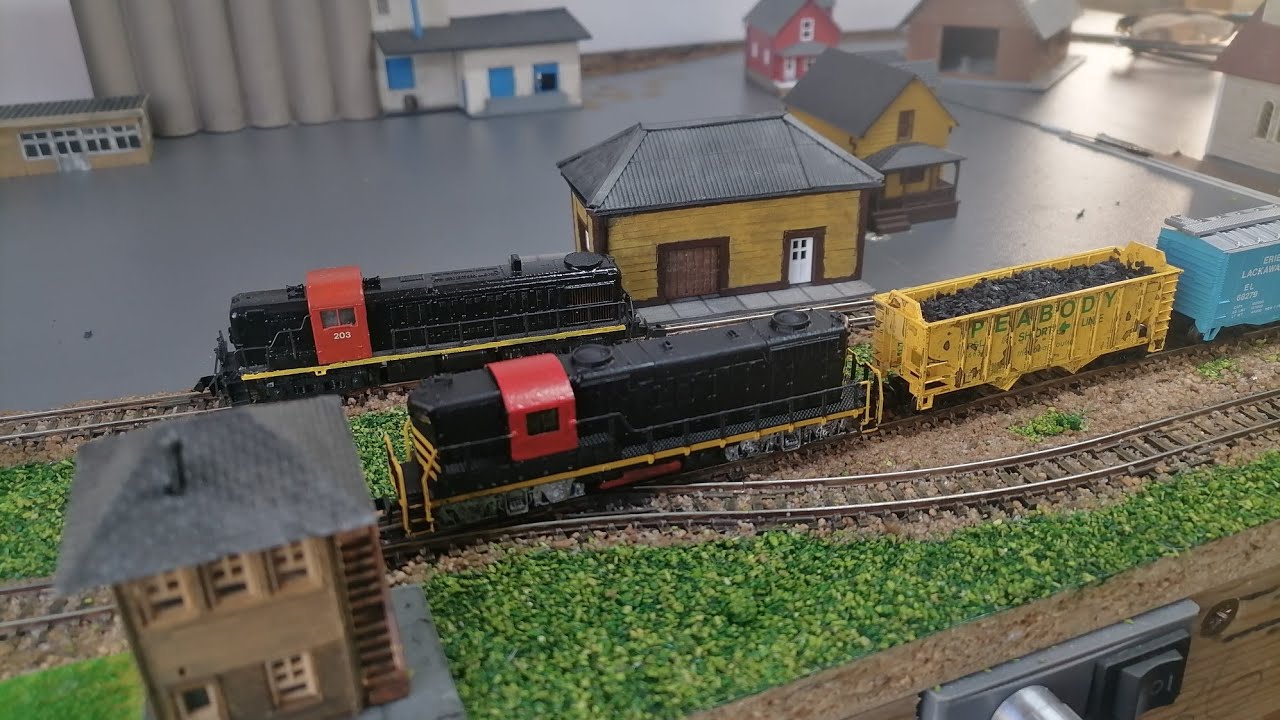 Ringwood and Albion Railroad, model railway layout. Scenery and an addition to the Locos