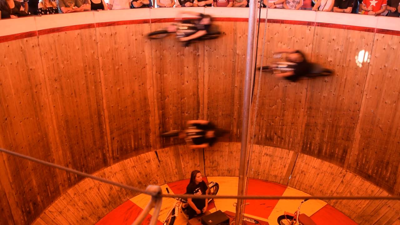 The wall of death at the Founders Day, Stanford Hall 2016