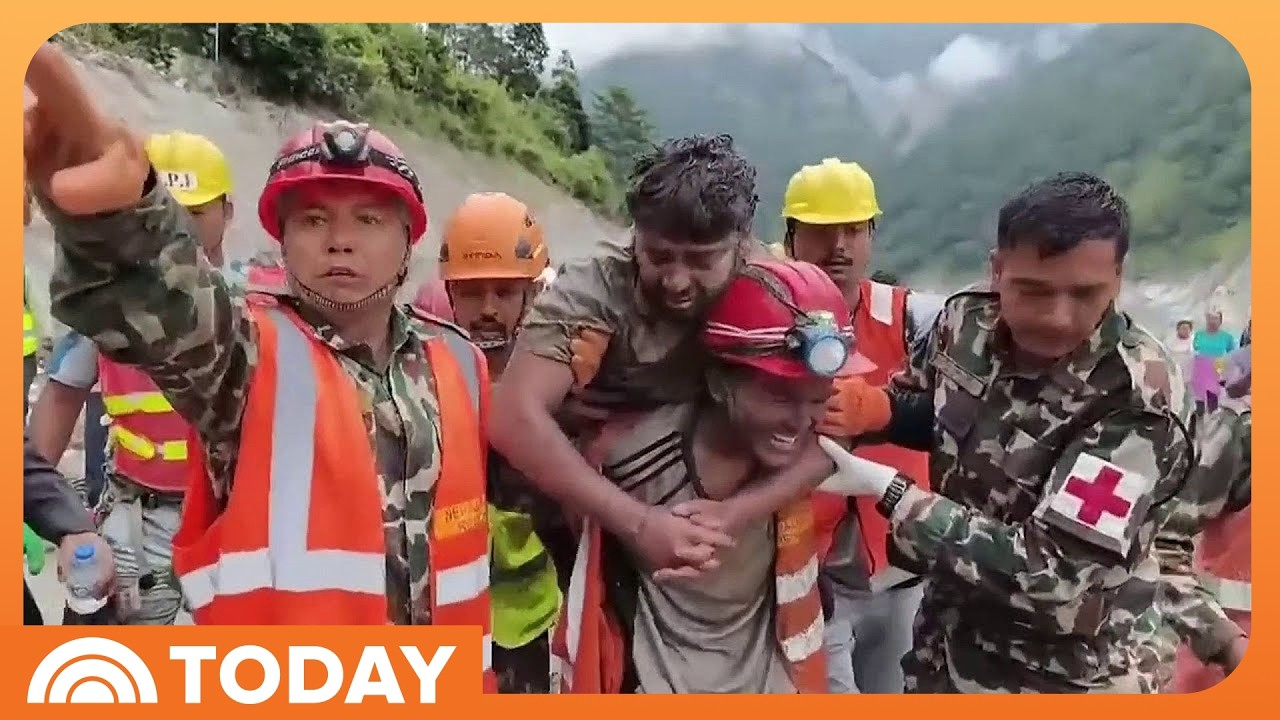 2 Workers Rescued From Nepal Tunnel 9 Days After Floods
