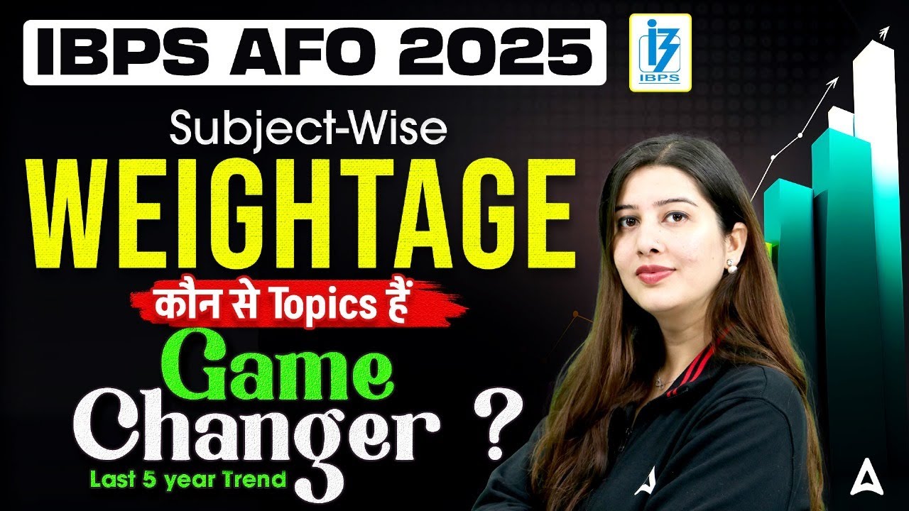 IBPS AFO 2025 Subject-Wise Weightage | IBPS AFO Important Topics | By Pratibha Mam