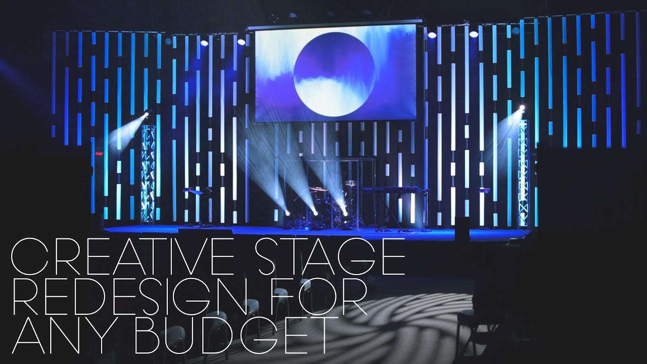 Vertical Blinds Church Stage Design Idea | $uper Cheap