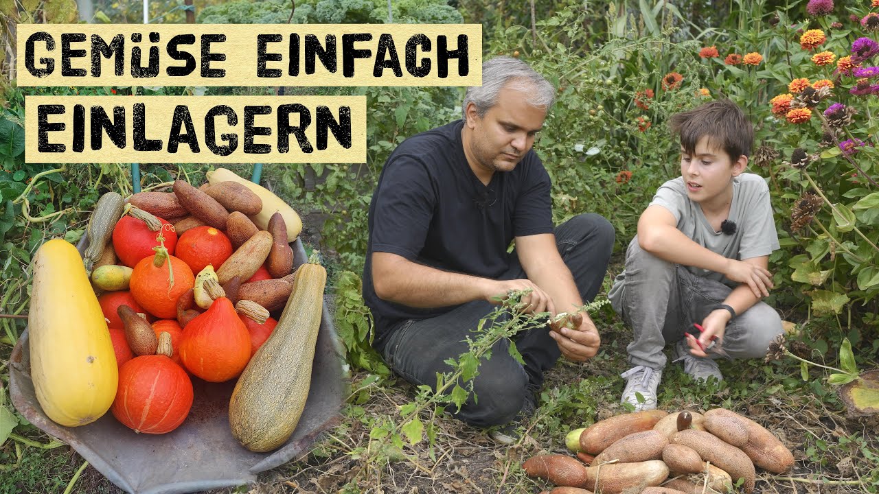 Diese Ernten kannst du einfach und ohne Arbeit einlagern und haltbar machen. Kürbis + Gemüse lagern