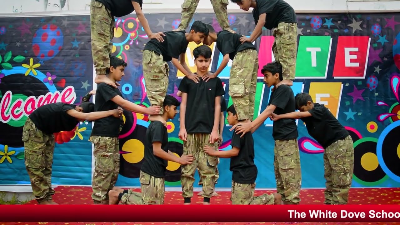 Tribute to Pak army performance students of the white dove school system Bilalabad