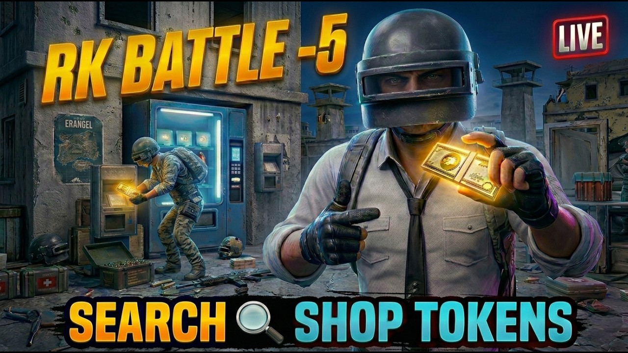 🔴 RK BATTLE-5 SEARCH 🔍SHOP TOKENS || BGMI LIVE|| #bgmilive #newupdate #bgmishorts