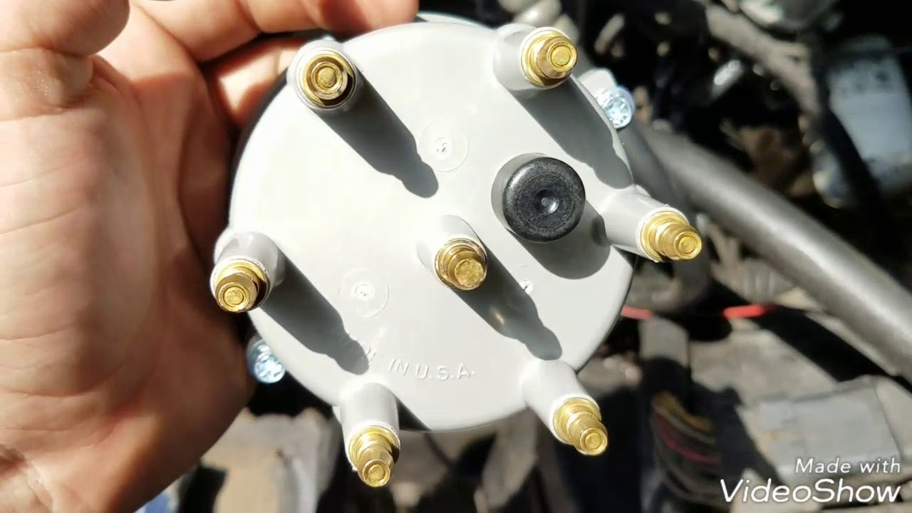 How to replace a Distributor Cap & Rotary Button on a Ford 300 Inline 6