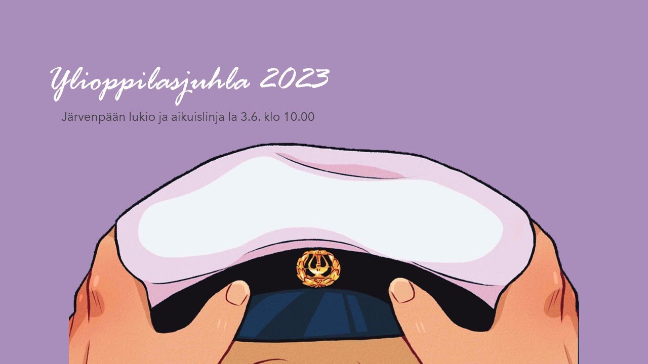 Ylioppilasjuhla Järvenpään lukiolta la 3.6.2023 klo 10.00