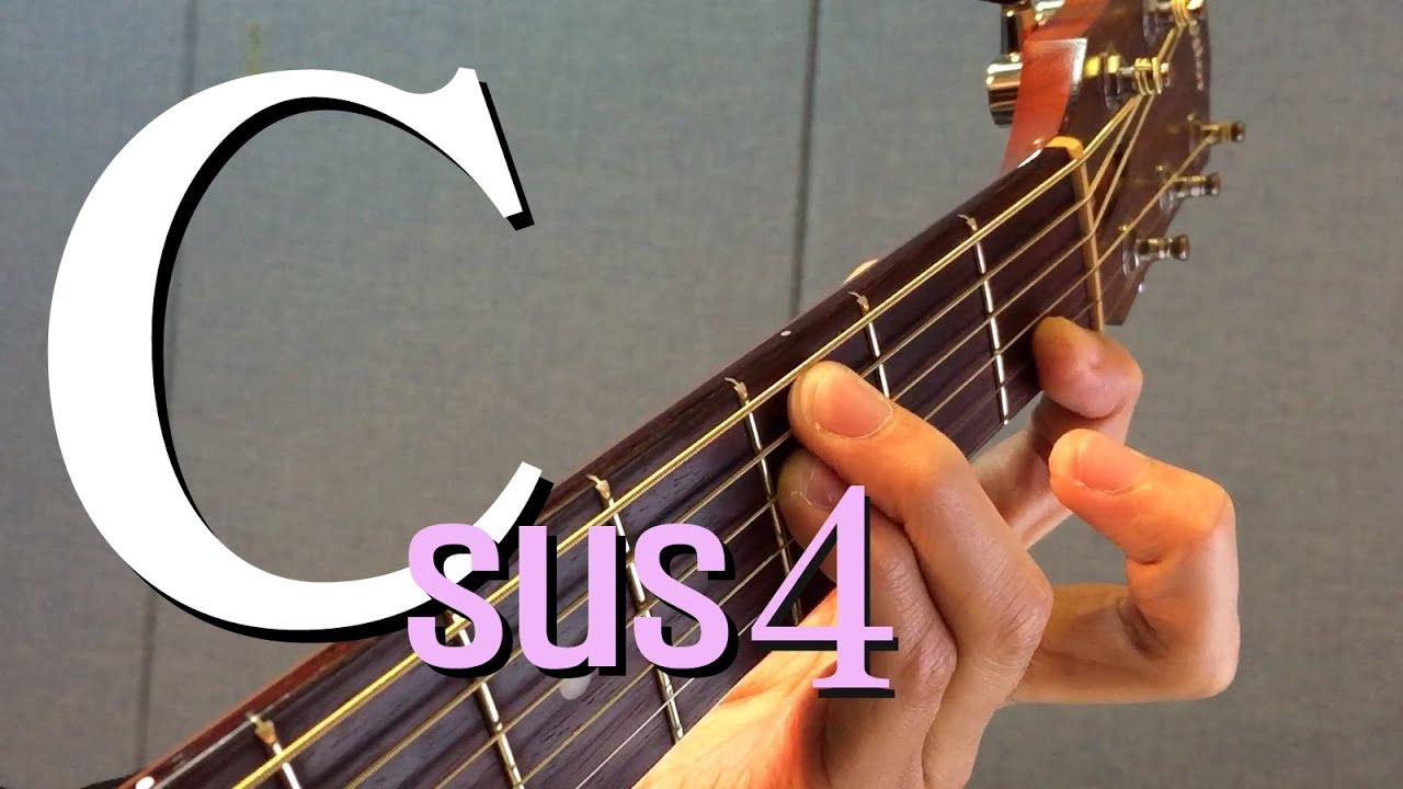 [하루10분 통기타] Csus4 코드 소리 & 모양 (중급) Csus4 chord guitar lesson - 기타솔져
