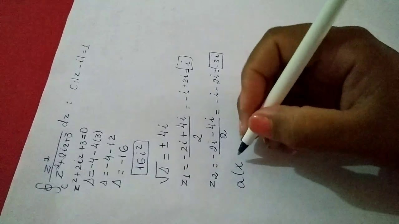 Introdução a Função de Variáveis complexas  Integral de Cauchy