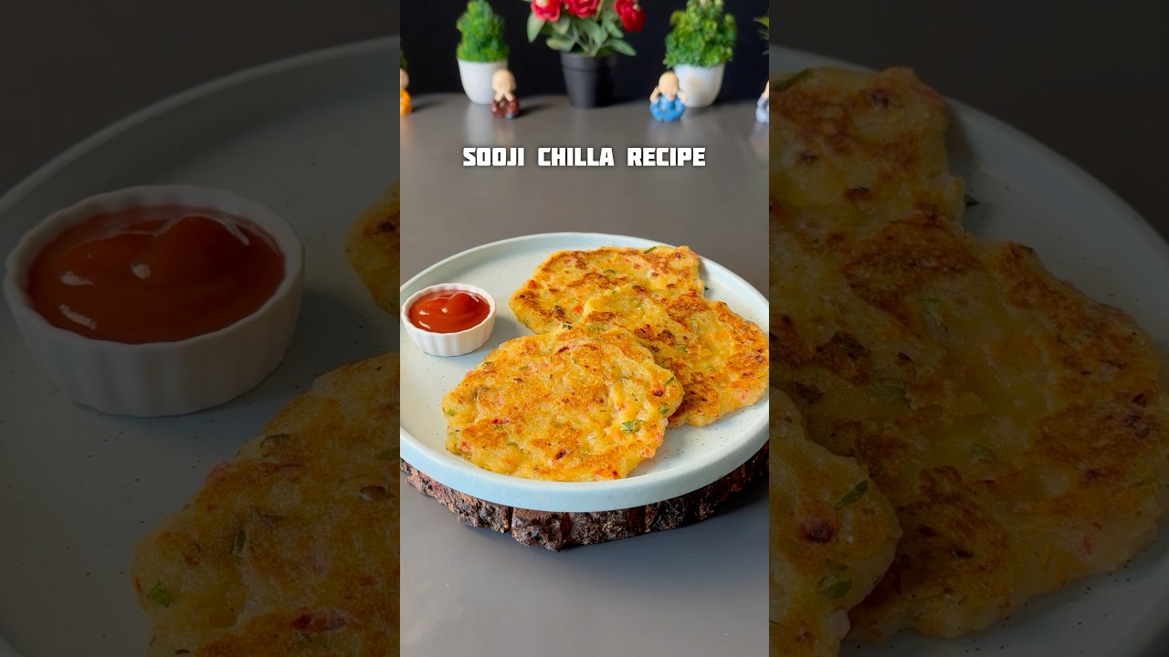 Healthy Sooji Chilla Recipe #recipe #shorts #chilla #besan